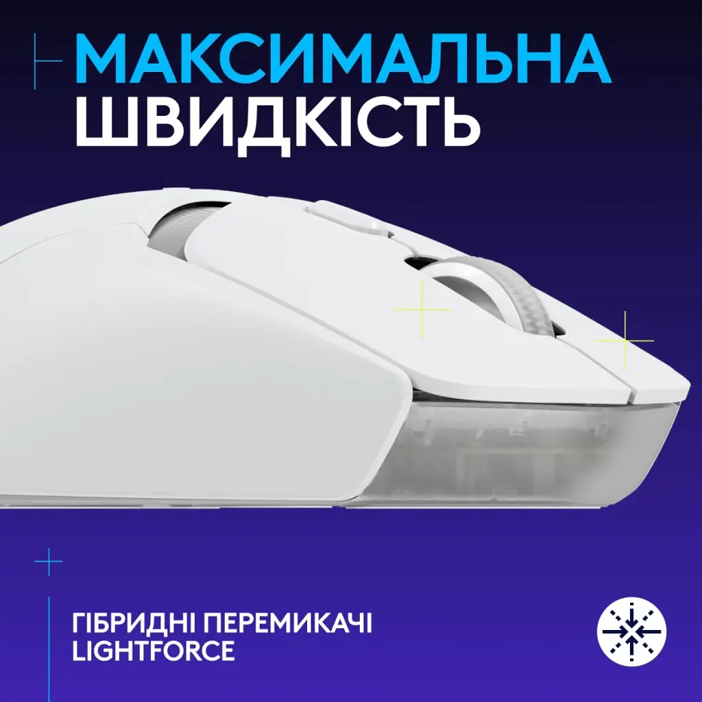 Мышка Logitech G309 Lightspeed Wireless/Bluetooth White (910-007207) - фото 2