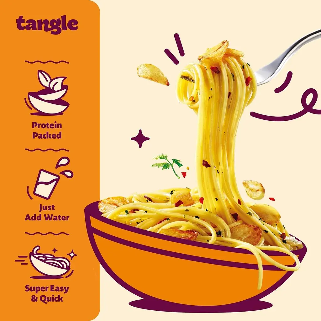 Локшина Samyang Tangle Garlic Oil Pasta 100г - фото 6