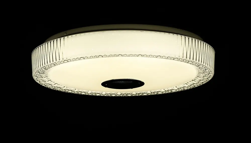 Люстра стельова LED Splendid Ray LY6121/30Wx2, 60W, білий, хром, сучасний стиль, з пультом і Bluetooth - фото 4