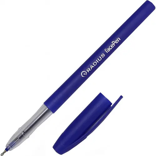 Ручка кулькова 7890BL Radius Face pen 0,7мм синя - фото 2