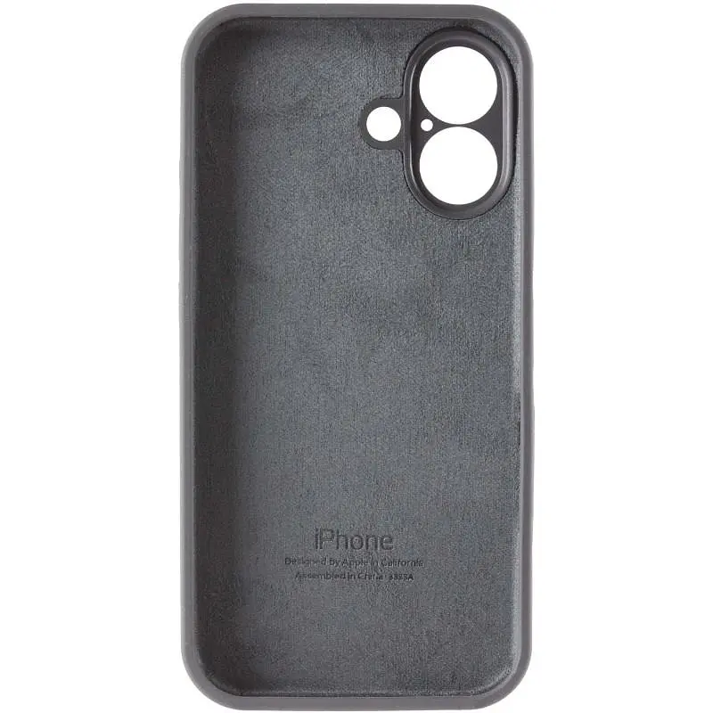 Чохол Epik Silicone Case Full Camera Protective AA для Apple iPhone 17 6.3" Сірий/Dark Gray - фото 3