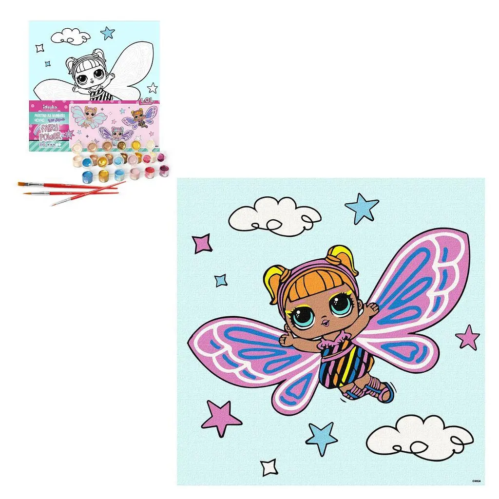 Набір для розпису по номерах для дітей "L.O.L. Surprise! O. M. G. Fairies Flutterstar" 40×40 см