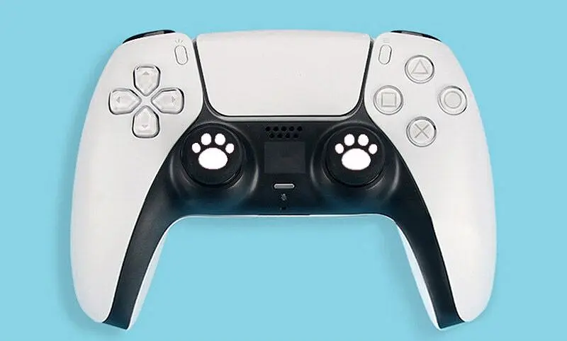 Накладки на стіки Thumb Grips 2-pack для PS4-PS5-Xbox FootPrint White [96948] - фото 2