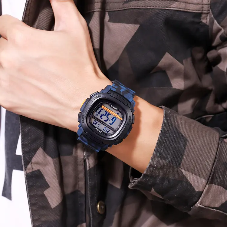 Наручний годинник чоловічий 1657CMBU Camouflage-Blue Skmei acs0030642 - фото 3