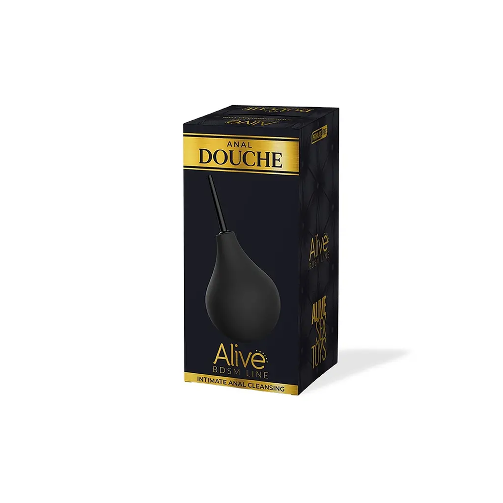 Анальный душ Alive Anal Douche M (черный) - фото 3