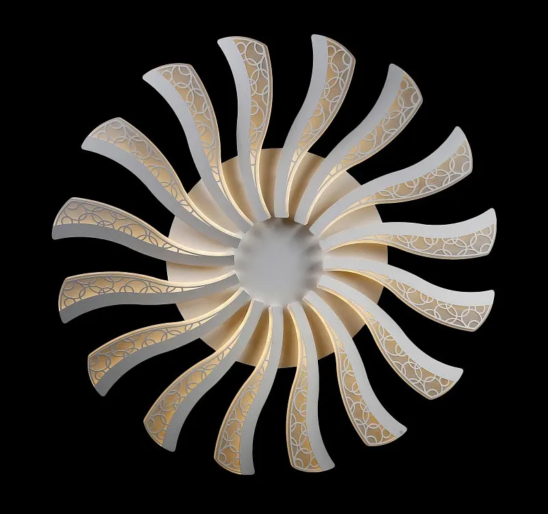 Люстра стельова LED Splendid Ray LK39265/16 BIG, 160W, білий, сучасний стиль, з пультом, 80 см - фото 2