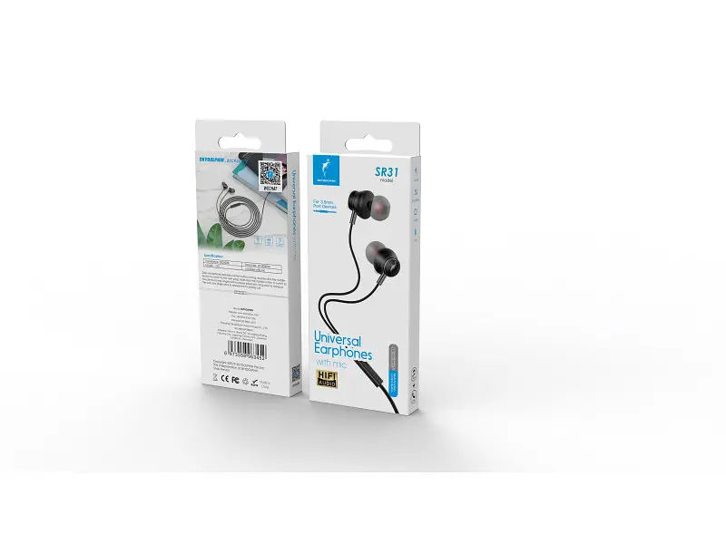 Навушники з мікрофоном SkyDolphin SR31 Black (SDHF-000487) - фото 3