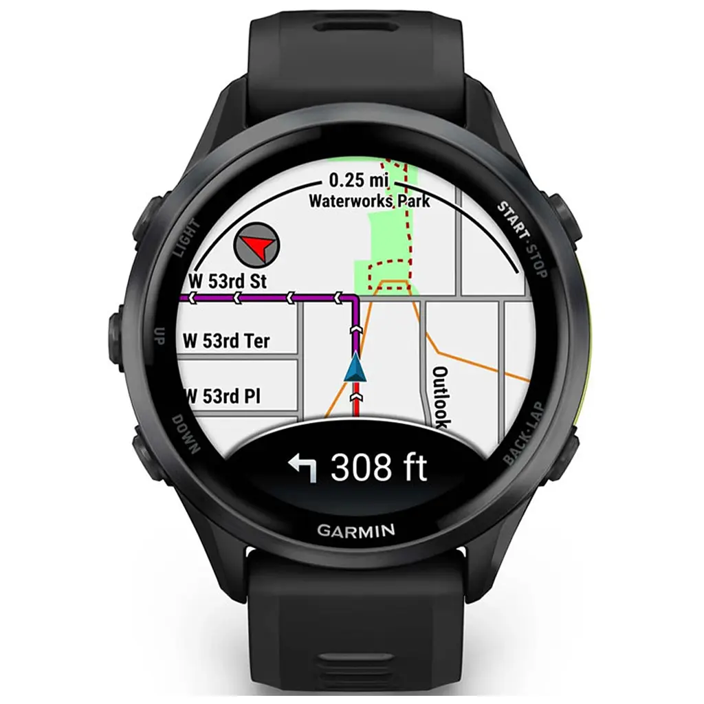 Смарт-годинник Garmin Forerunner 970, Black/Amp Yellow, GPS (010-02969-10) - фото 2