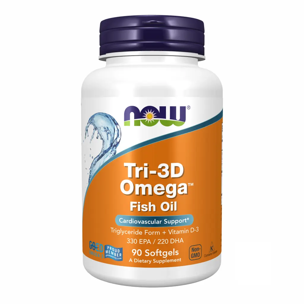 Омега-3 Now Foods Tri-3D Omega з вітаміном D3 90 sgels