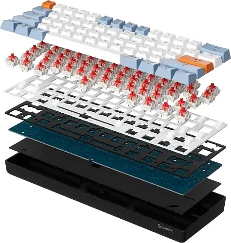 Клавіатура MK130R, Black, USB, механічна (перемикачі Outemu Red) GamePro teh0028271 - фото 6