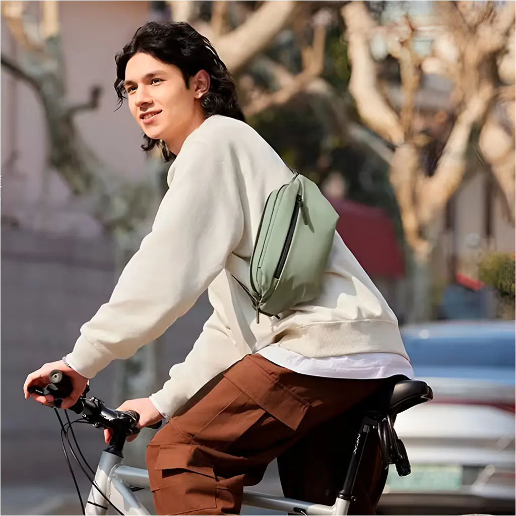 Поясная сумка MiJia Multifunction Sports and Leisure Chest Bag Green (MJXB01RM) [111130] - фото 2