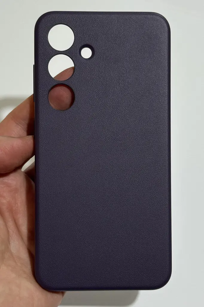Оригінальний шкіряний чохол для Samsung Galaxy S24 Vegan Leather Case Dark Violet GP-FPS921HCAVW (S921) - фото 8