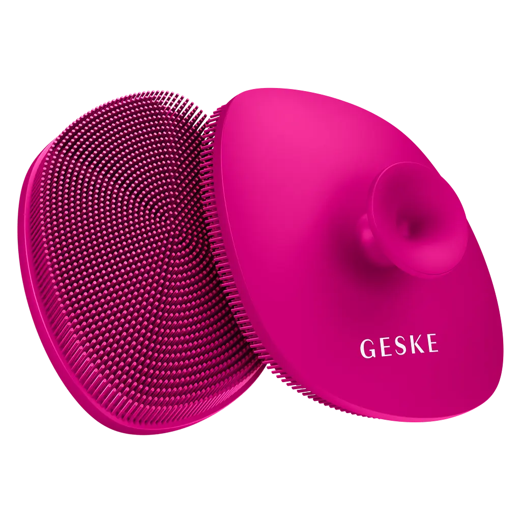 Щітка для обличчя GESKE Facial Brush 4 в 1 з тримачем бузкова - фото 2