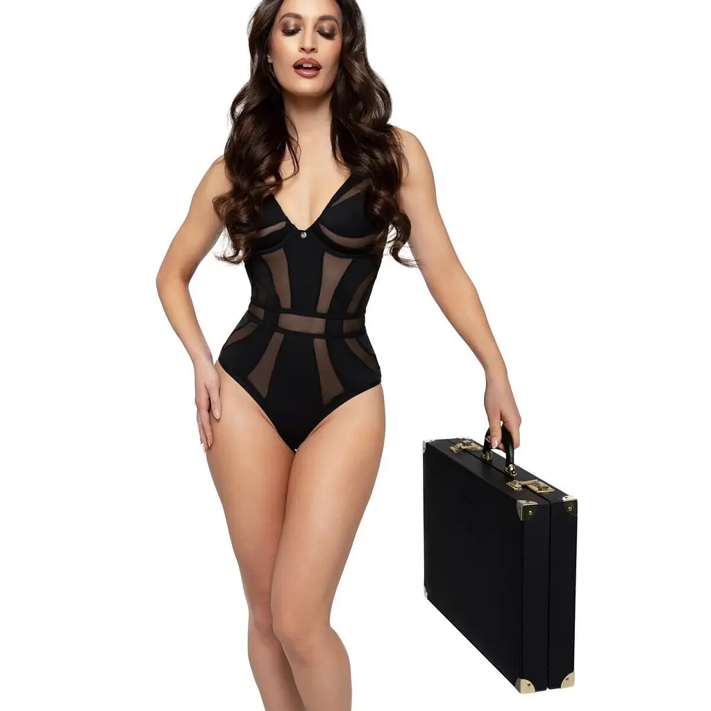 Набір для BDSM Bedroom Fantasies: Bondage Suitcase 13 Pcs - Cow Leather - фото 8
