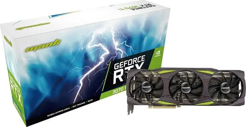 Видеокарта Manli RTX 3070Ti 8GB (M-NRTX3070TI/6RGHPPPV2-M3514) (GDDR6X, 256 bit, PCI-E v4.0 x16) Б/у - фото 6
