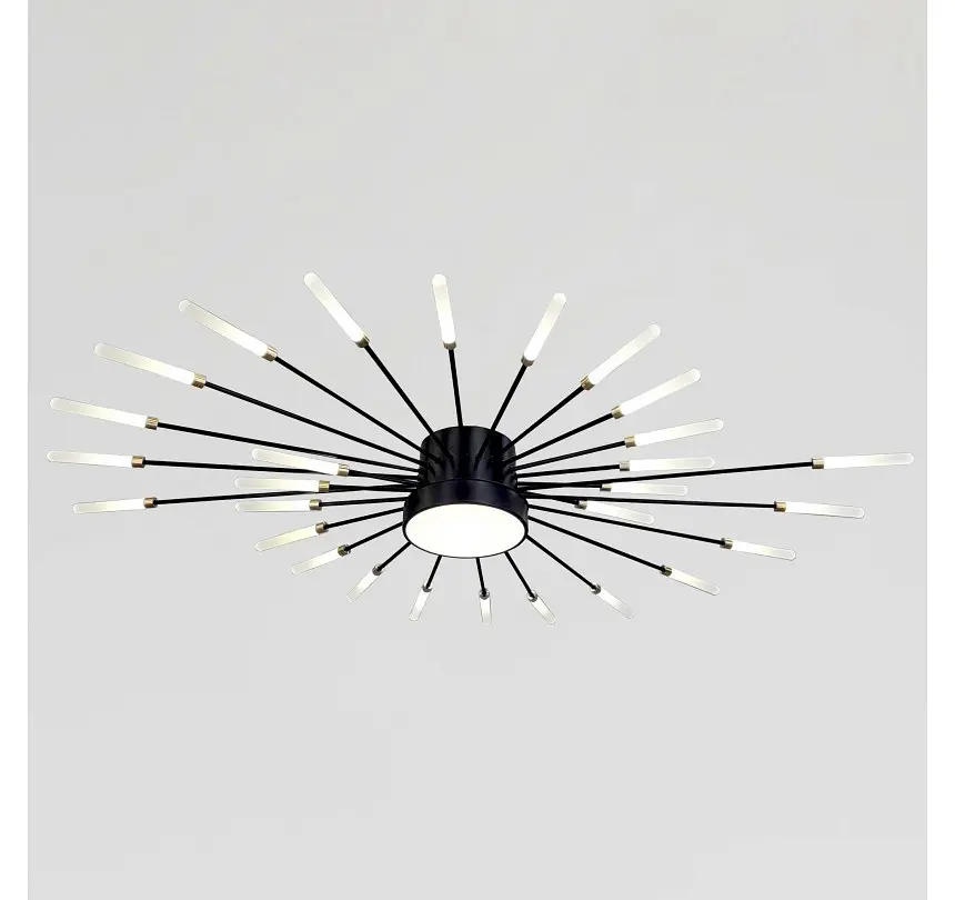Світлодіодна люстра стельова Artlight 6472/28BK, 19 Вт, чорна - фото 3
