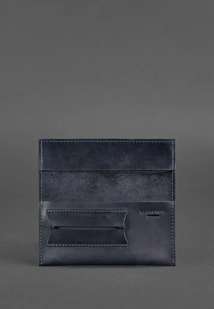 Кожаный кисет для табака 1.0 синий - фото 4