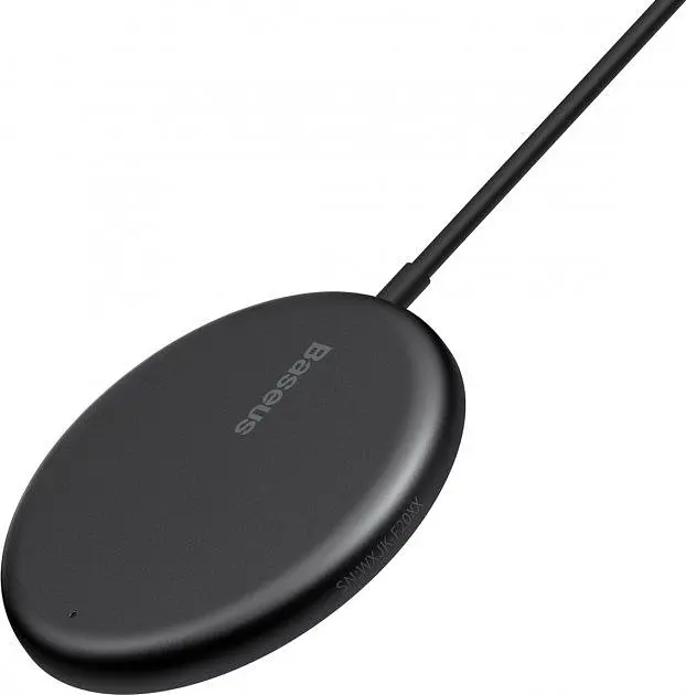 Бездротовий зарядний пристрій Baseus Simple Mini Magnetic Wireless Charger Black (WXJK-F01) [57329] - фото 4