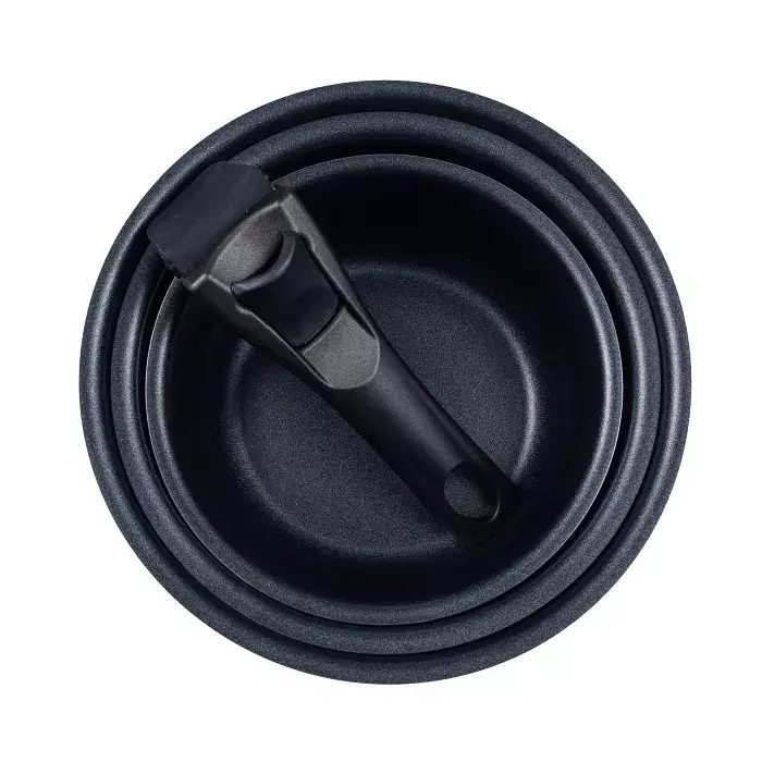 Набір ковшів зі знімною ручкою Bergner Click & cook, 16/18/20 см, 4 предмета (BG-31608-RD) - фото 2
