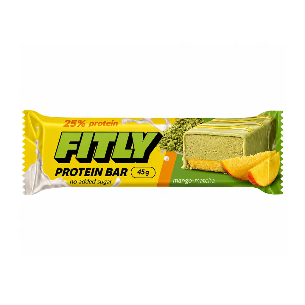 Протеїнові батончики Protein Bar — 12 × 45 г Mango Matcha