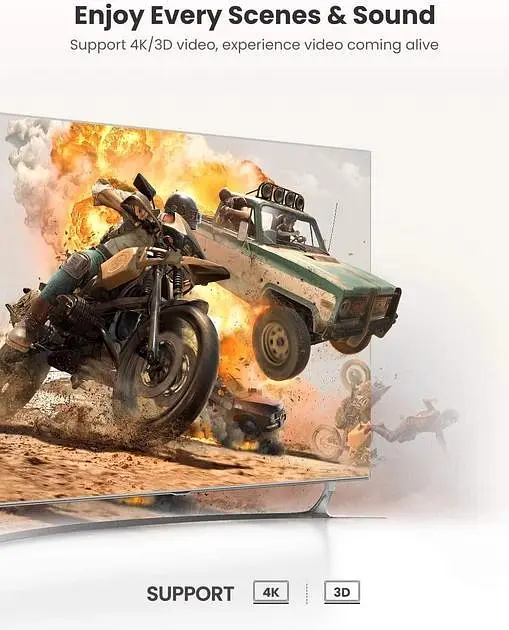 Сплиттер UGREEN 2в1 HDMI Switcher 4K@60Hz CM217 (50966) - фото 4