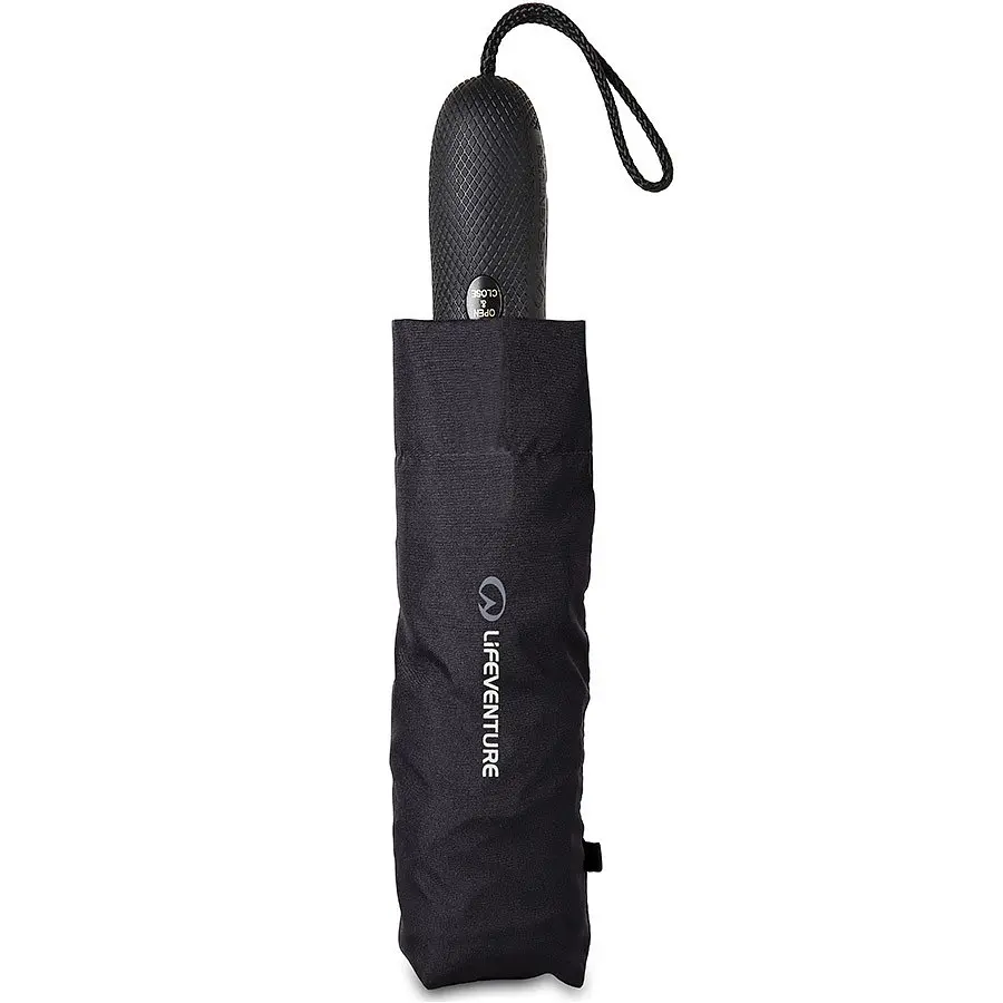 Парасолька Lifeventure Trek Umbrella Medium Чорний - фото 2