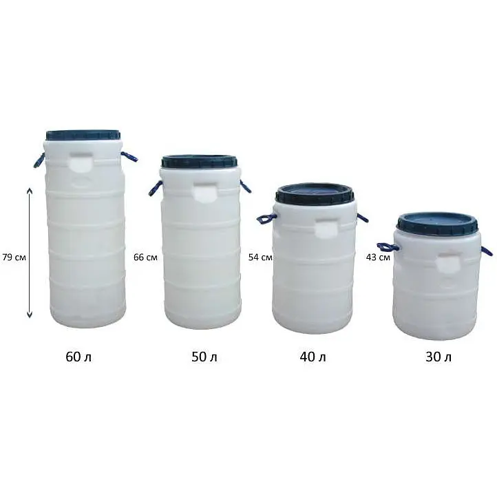 Бидон пищевой Пласт Бак 40 л белый (00-00001435) - фото 2