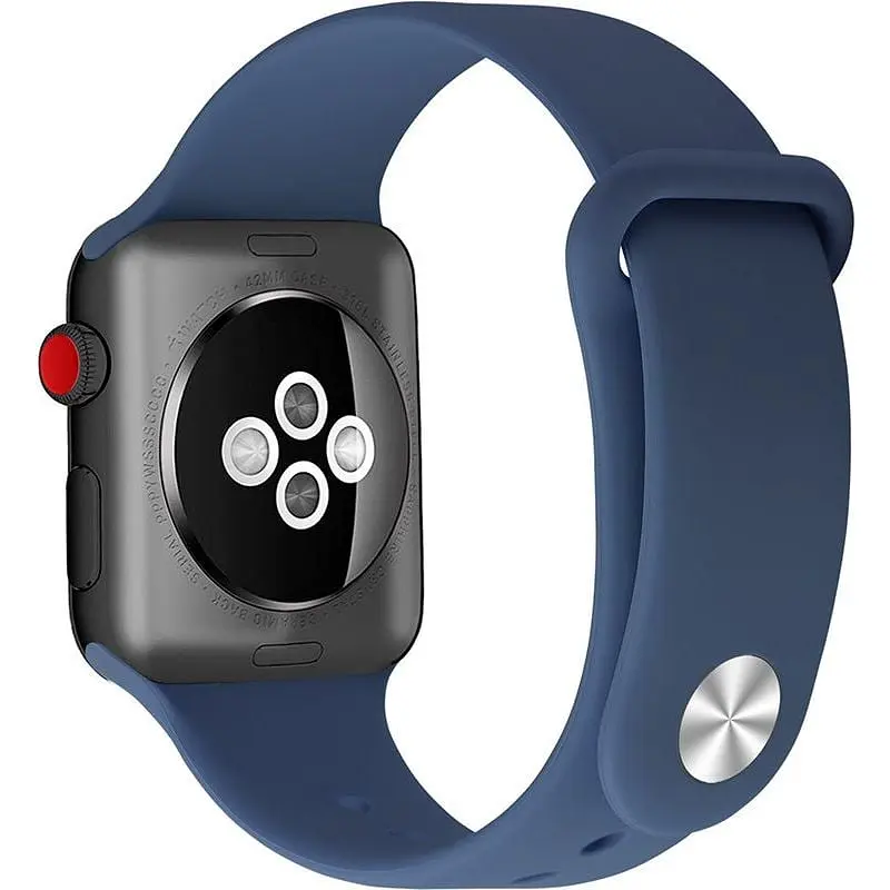Ремешок Uwatch Silicone Strap for Apple Watch 42/44 mm Ocean Blue - фото 2