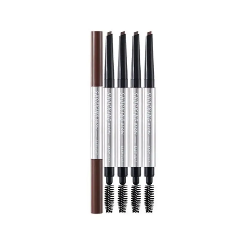 Олівець для брів Tony Moly The Shocking Vegan Brow Easy Flat Dark Brown тон 02, 0.5 г - фото 3