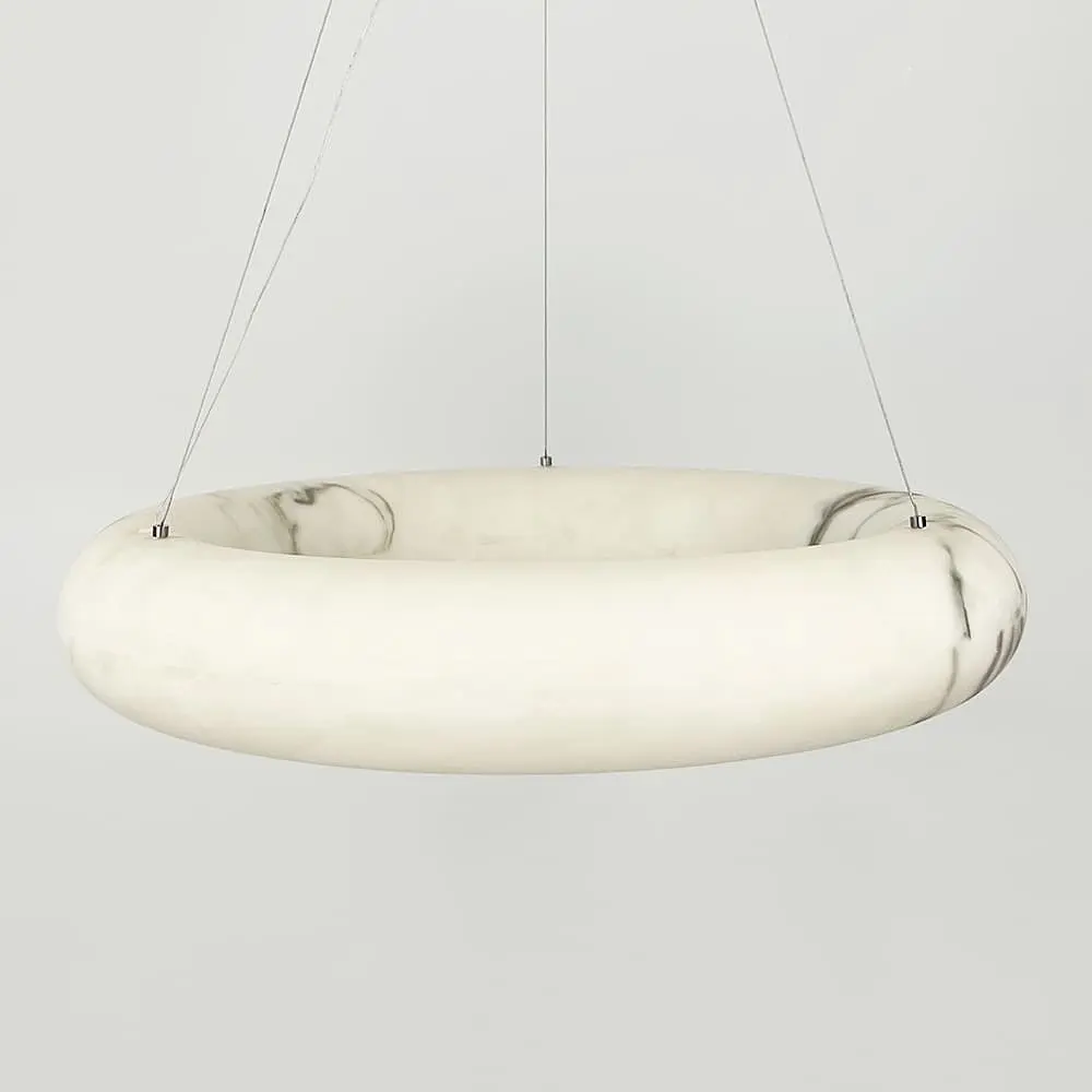 Подвесная кольцевая люстра с эффектом мрамора Ø 60 см Line F | Ст. MJ363-600 - фото 6