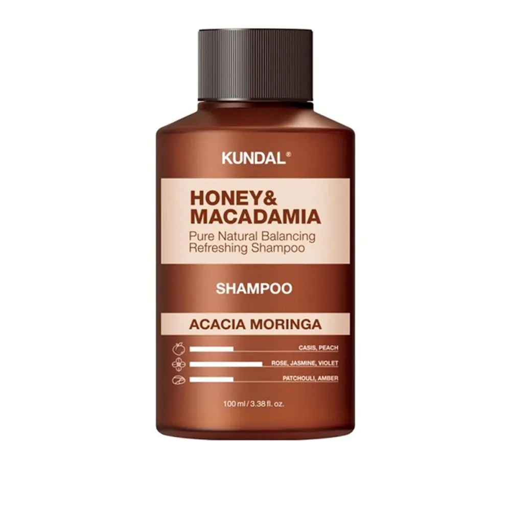 Шампунь відновлюючий "Акація моринга" 100 мл Kundal Honey & Macadamia Shampoo Acacia Moringa