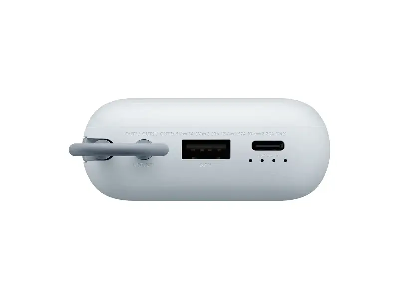 Зовнішній акумулятор (павербанк) Xiaomi 10000mAh 22.5W (Integrated Cable) (BHR9073GL) блакитний - фото 3