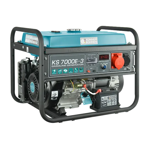 Генератор бензиновий Konner&Sohnen KS 7000E-3, 400В, 5.5кВт, електростартер, 80.8кг