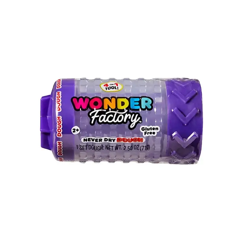 Незастигаюча маса для ліплення Wonder Factory фіолетова 71 г без глютену м'який пластилін для дітей від 2 років (SKU-286)