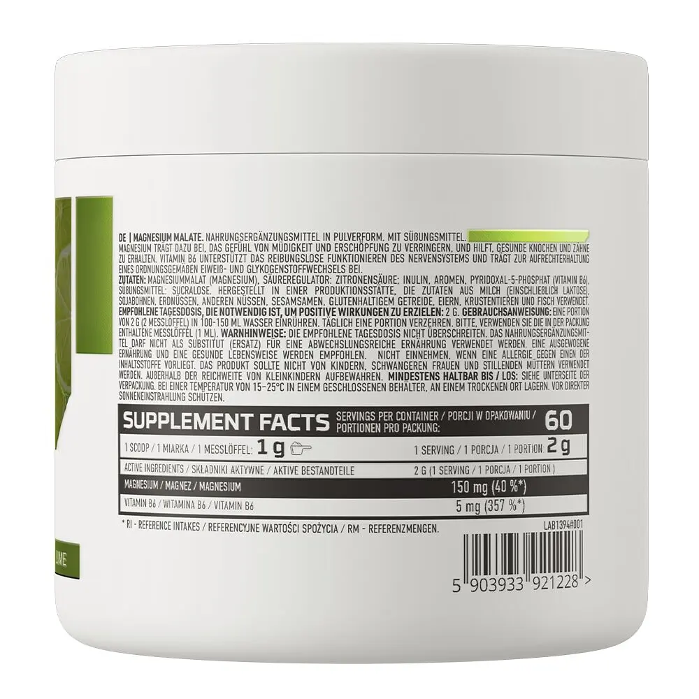Малат магнію Magnesium Malate, 120 грам. OstroVit vit0004452 - фото 2