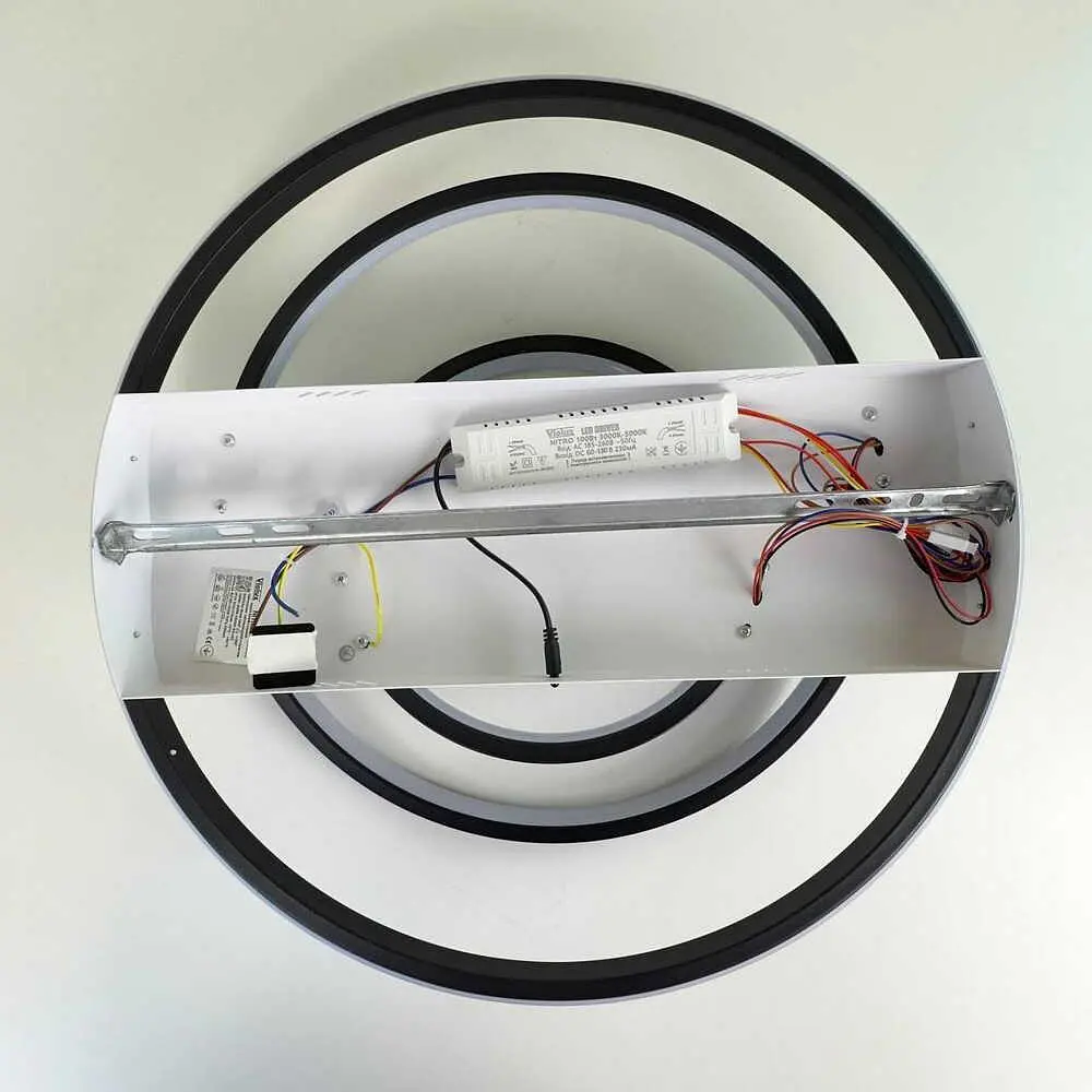 Світильник LED smart NITRO+пульт 100W 3000-5000K IP20 біло-чорний круг Violux ( 220835 ) - фото 4