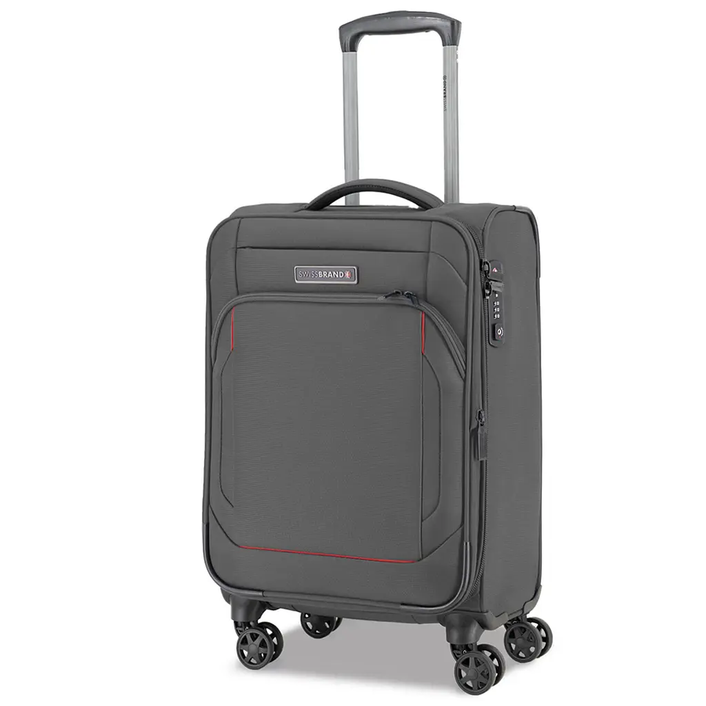 Валіза велика Swissbrand Celtic (L) Polyester Dark Grey (SWB_LSCEL803L)