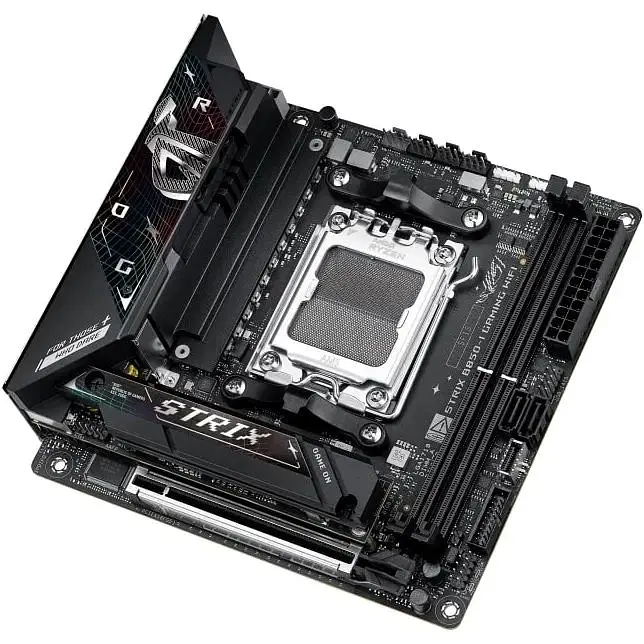 Материнская плата Asus Rog Strix B850-I Gaming WIFI sAM5 B850 2xDDR5 M.2 HDMI USB Type-C WiFi BT mITX - фото 5