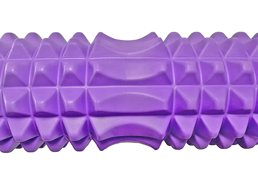 Масажний ролик EasyFit Grid Roller 33 см v.1.2 Фіолетовий - фото 2