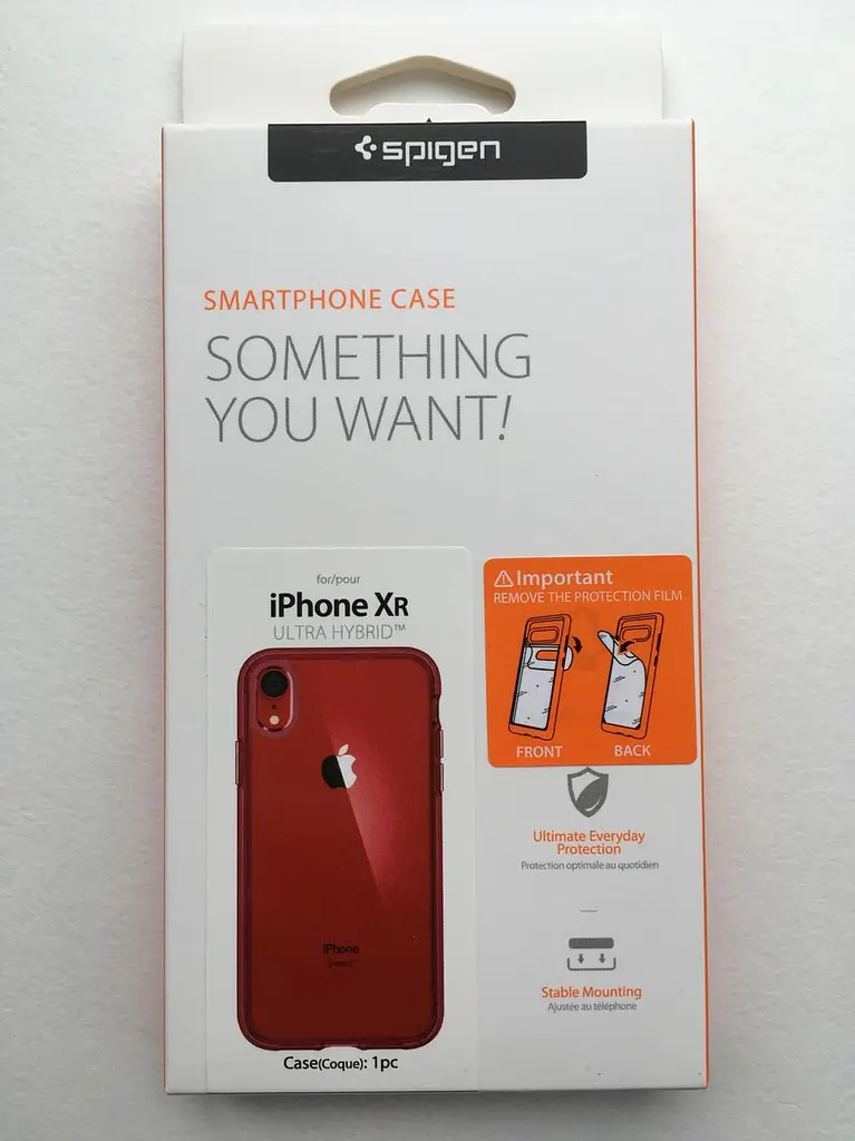Чохол протиударний Spigen Ultra Hybrid 064CS25346 для iPhone XR (6.1") Red - фото 6