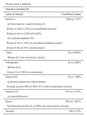 Вітаміни для чоловіків після 50 років Puritans Pride Ultra Man™ 50 Plus Daily Multi 120 капсул - фото 2