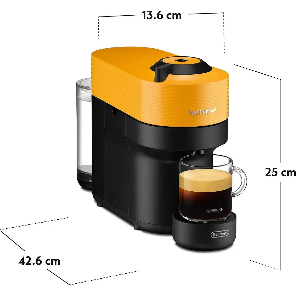 Кавоварка капсульна Delonghi Nespresso Vertuo Pop Mango Yellow (ENV90.Y) [139156] - фото 6