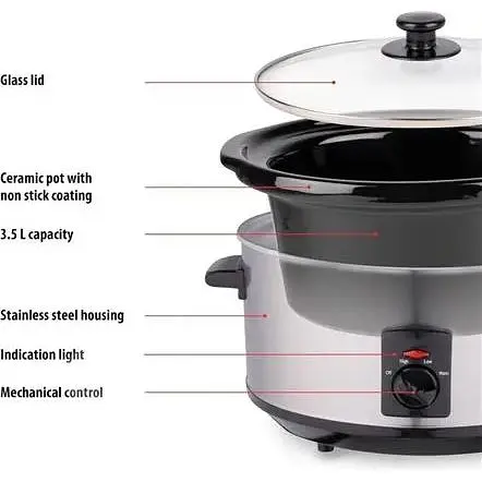 Медленноварка Royalty Line SLC-1012 3.5 л 3 режима работы функция поддержания тепла - фото 5