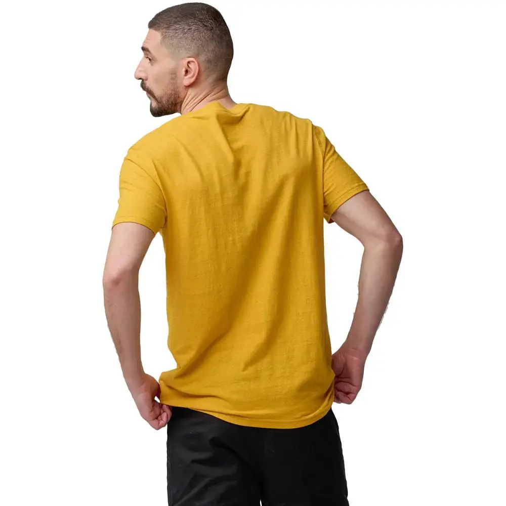 Футболка Fjallraven Hemp Blend Out Here T-shirt M L ochre - фото 7