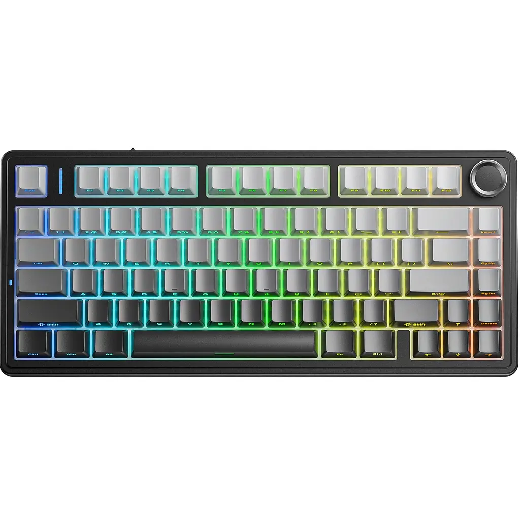 Клавіатура бездротова Aula F75 Gasket Reaper switch Black/Grey (6948391209913) - фото 6