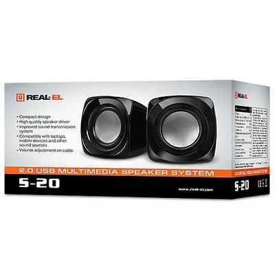Акустична система REAL-EL S-20 Black (EL121100007) - фото 2