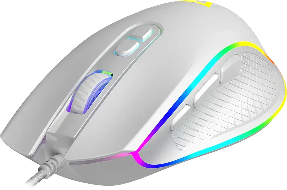 Мишка Modecom Veles Volcano, ігрова, 12800dpi., 8кн.,RGB, біла - фото 3