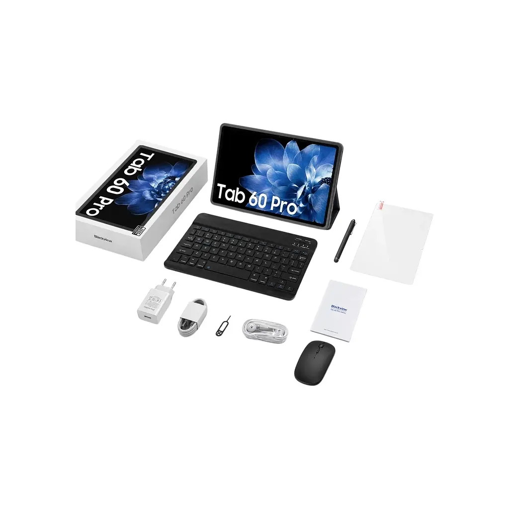 Планшет Blackview Tab 60 Pro SET 10.1'' 8/128GB LTE Sunny Sky Blue Клавіатура, Миш, Стилус, чохол, навушники, скло (6931548322504) - фото 8