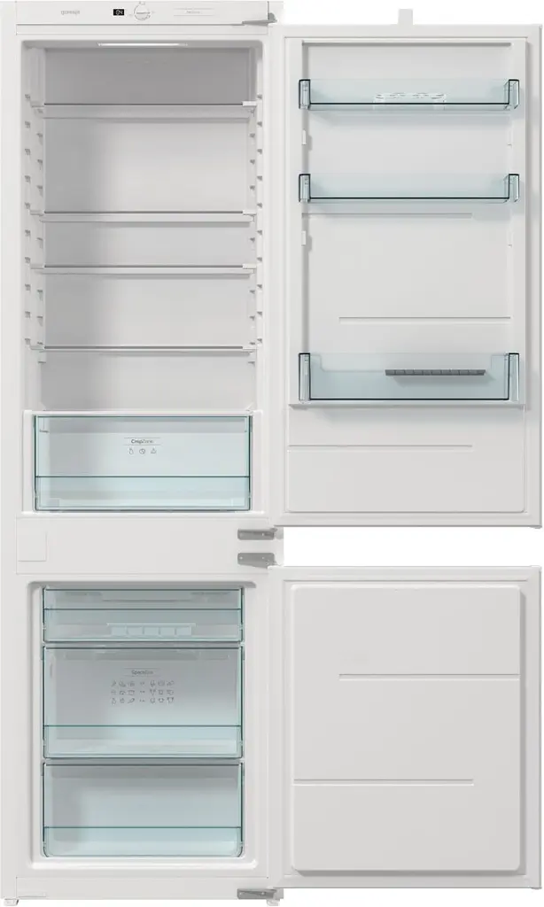 Встраиваемый холодильник Gorenje с морозильной камерой А+ NF+ зона свежести LED дисплей белый (NRKI418FE0) - фото 5