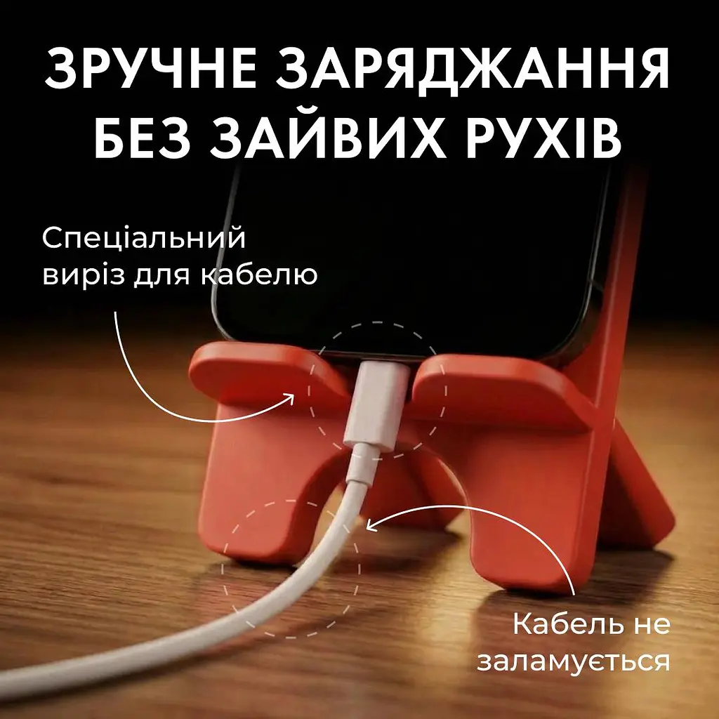 Підставка для телефону дерев’яна настільна Vladi Group «Кото-компанія» (VG3001-14) - фото 3